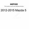 Unity Automotive Front Right Suspension Strut Coil Spring Assembly For 2012-2015 Mazda 5 78A-13084